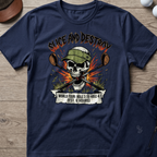 Slice & Destroy — Navy t-shirt