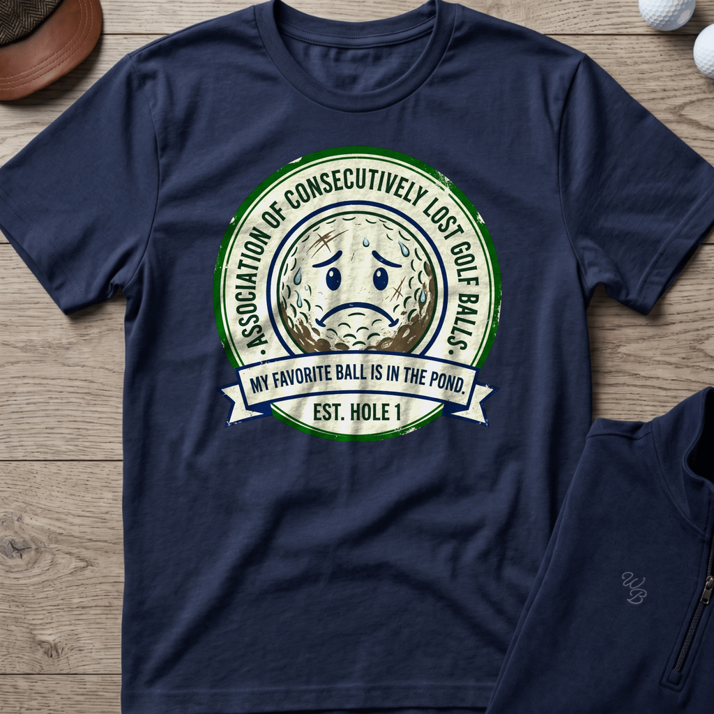 Lost Ball Association — Navy t-shirt