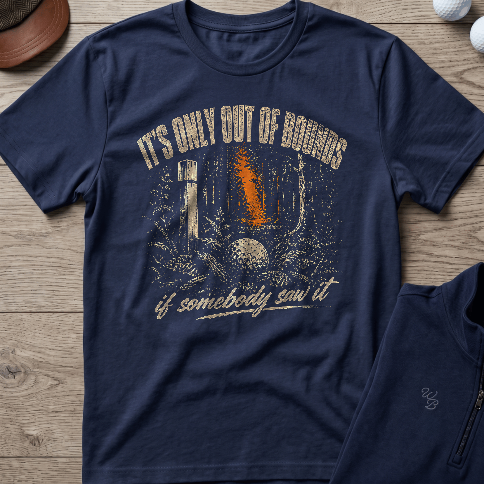 It's Only Out Of Bounds — Navy t-shirt