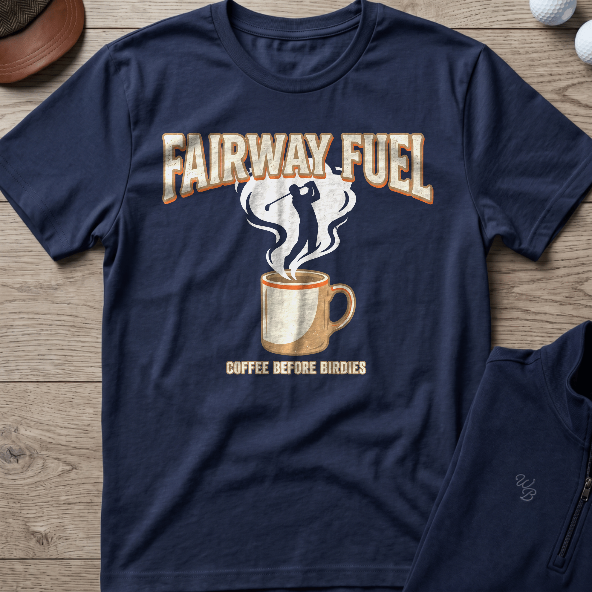 Fairway Fuel — Navy t-shirt