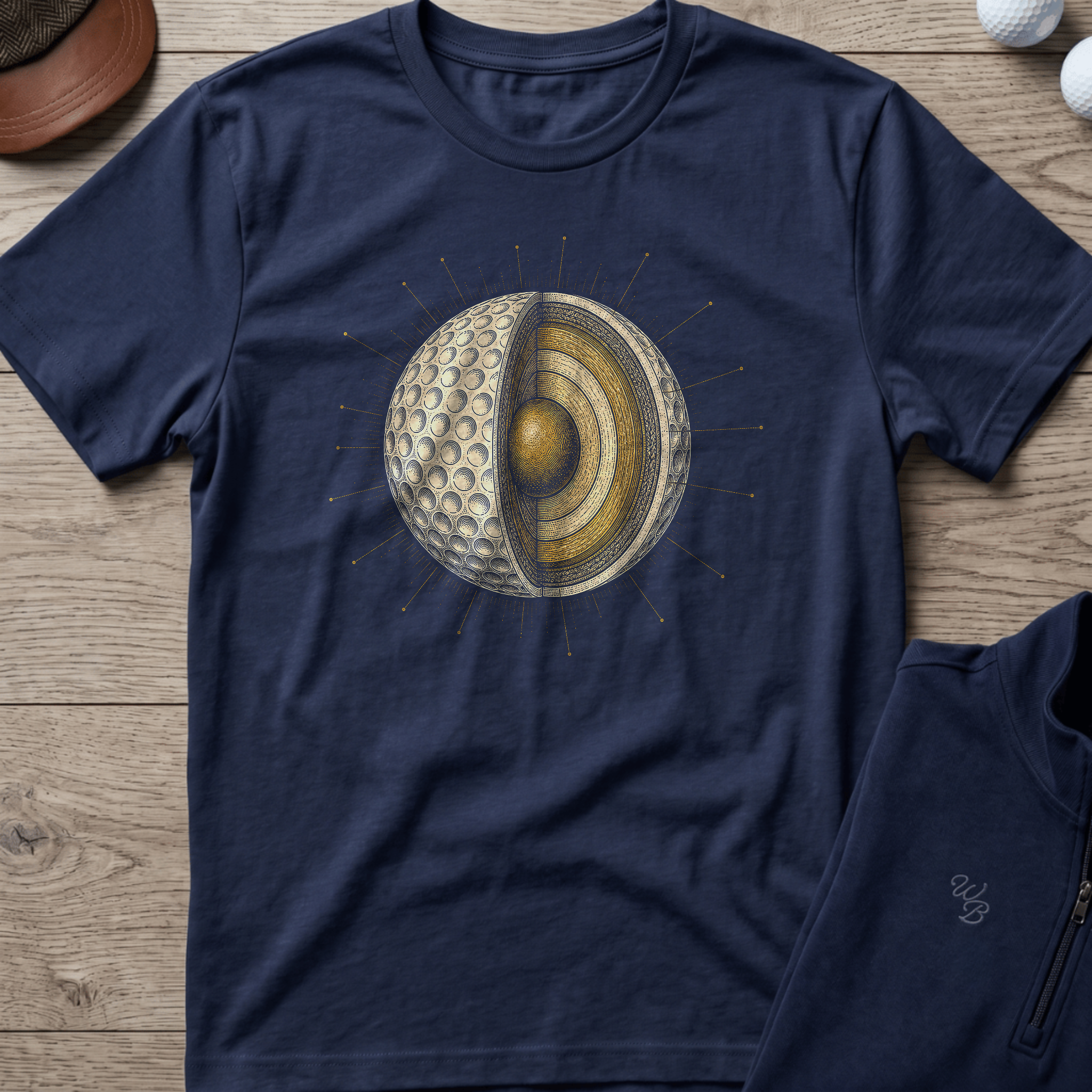 Core Sample — Navy t-shirt