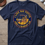 I Like Big Putts — Navy t-shirt