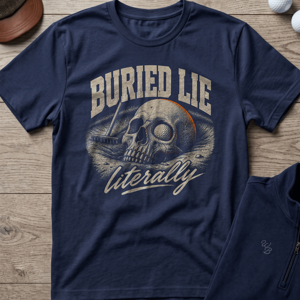 Buried Lie — Navy t-shirt