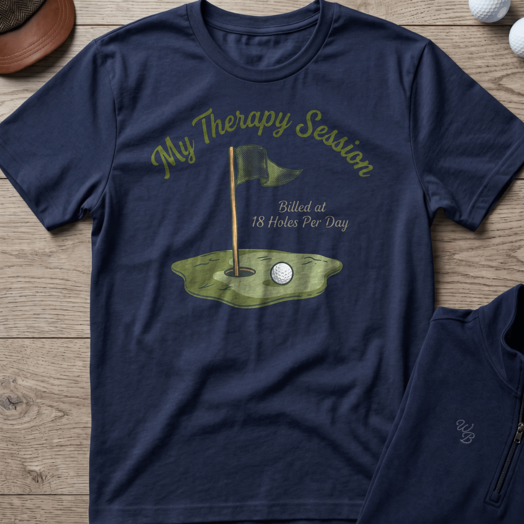My Therapy Session — Navy t-shirt