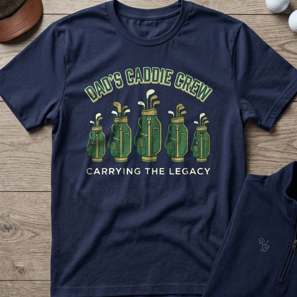 Dad's Caddie Crew — Navy t-shirt