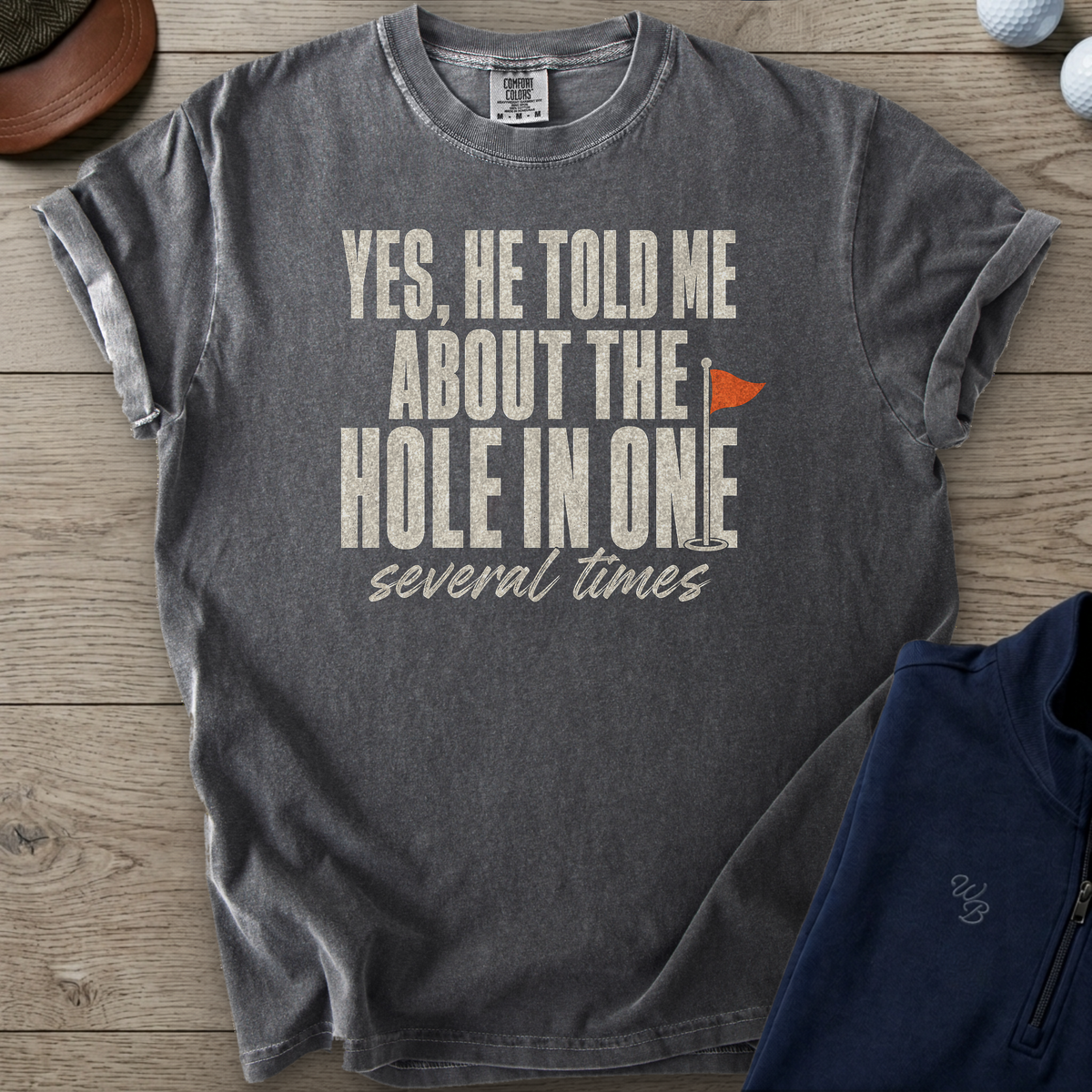 Yes, He Told Me Heavyweight Tee — Pepper t-shirt
