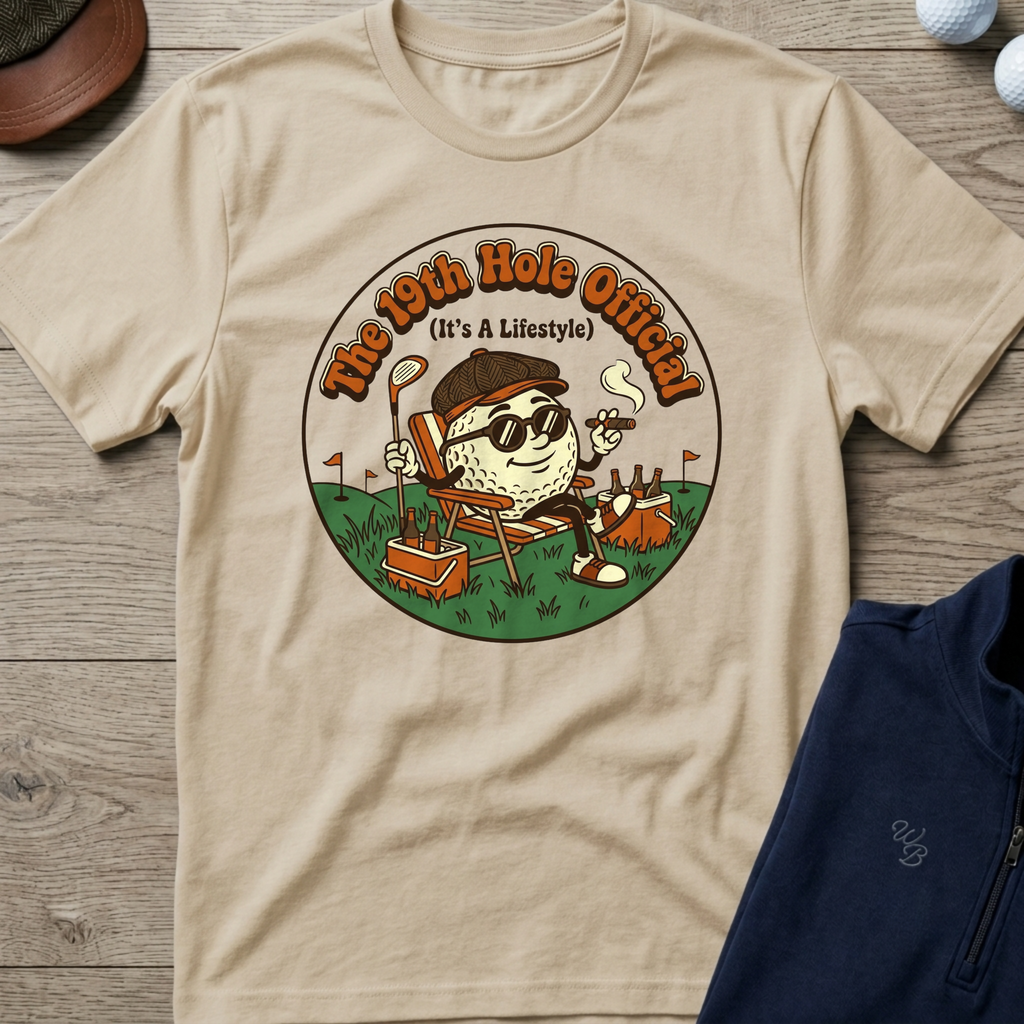 19th Hole Lifestyle — Sand t-shirt