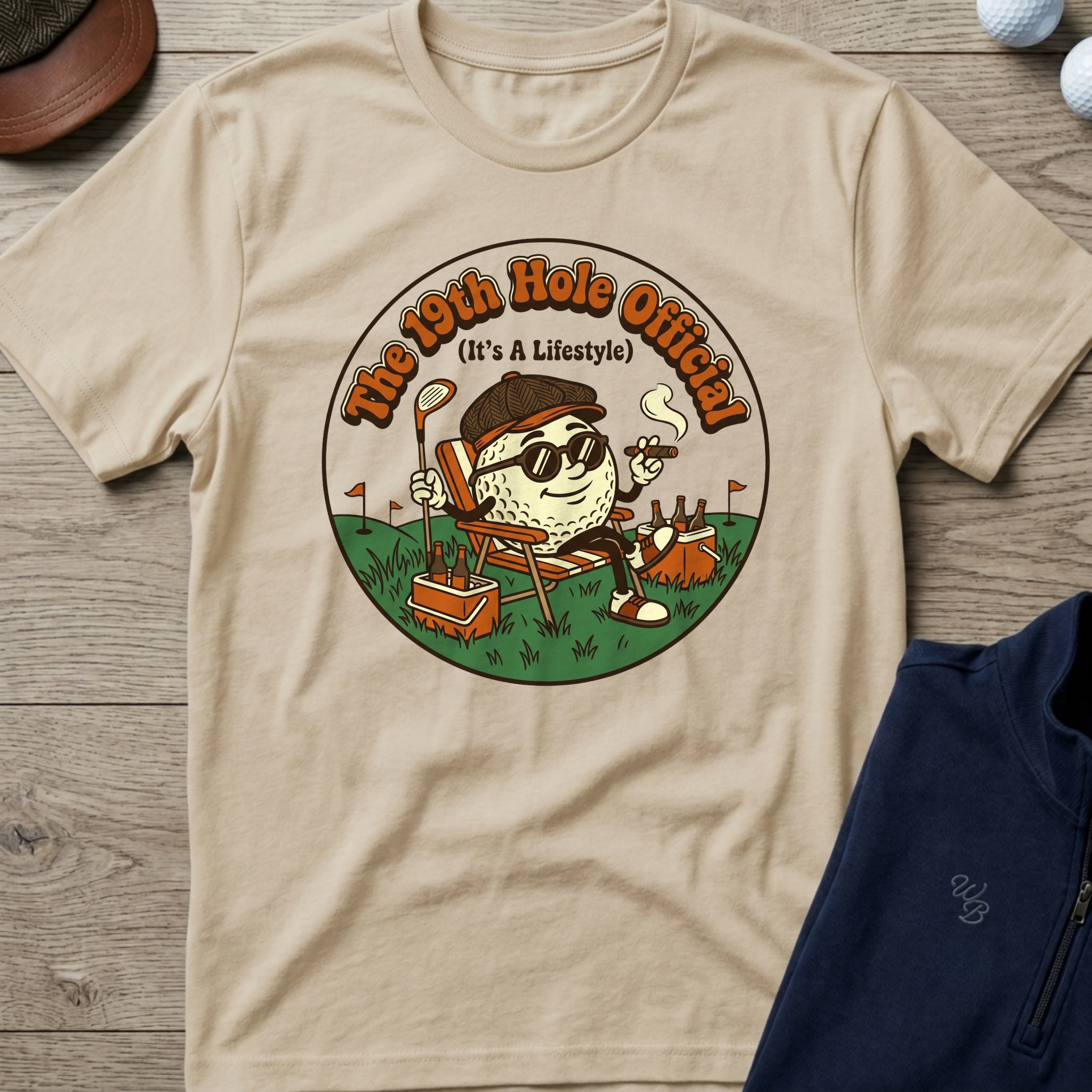 19th Hole Lifestyle — Sand t-shirt