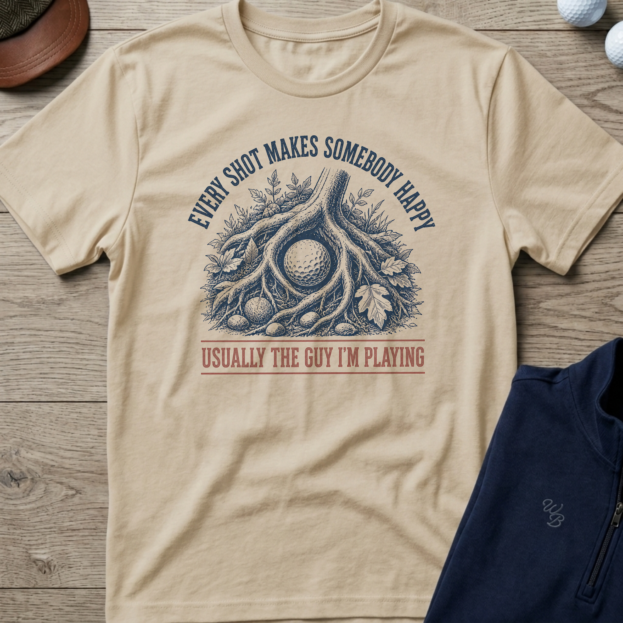 Somebody's Happy — Sand t-shirt
