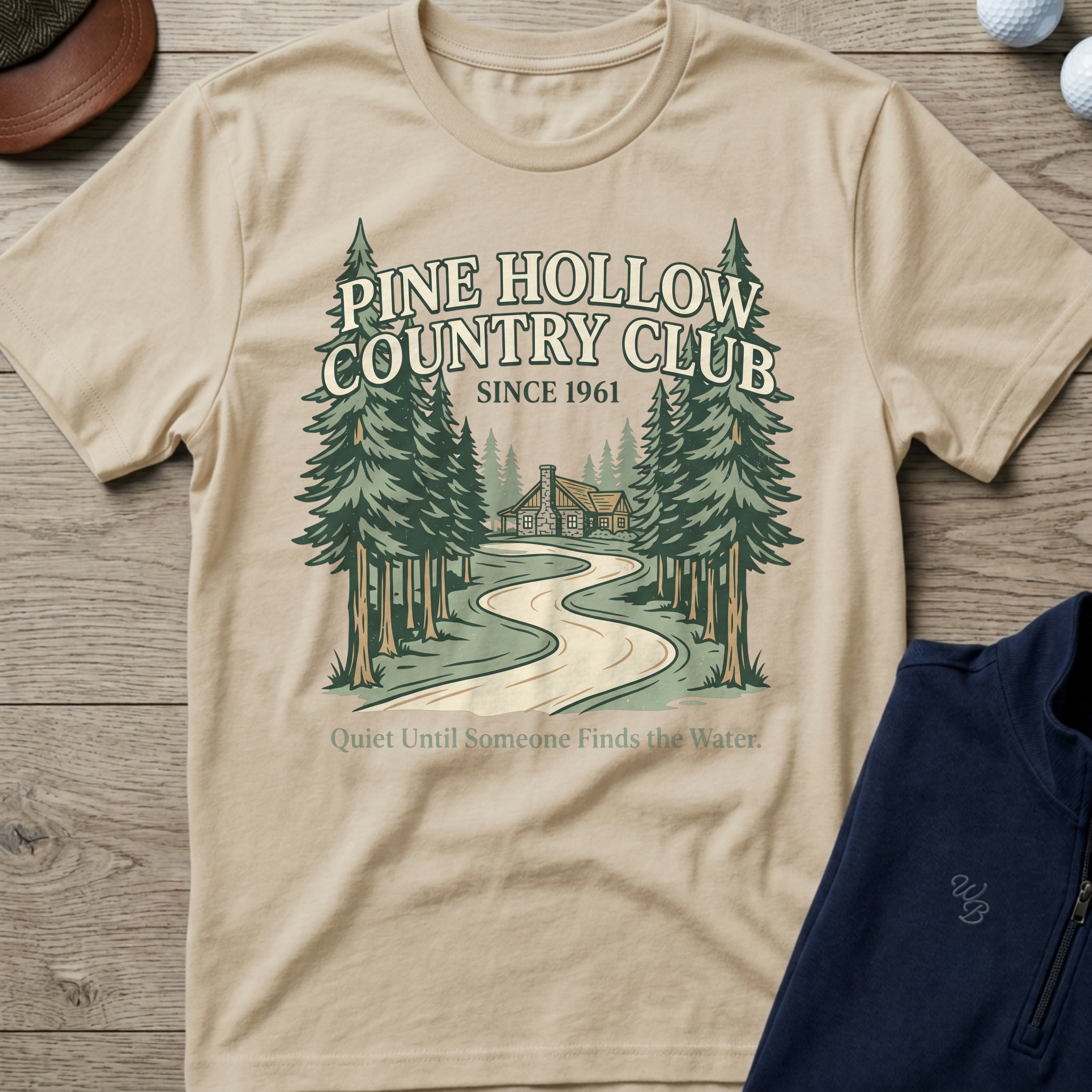 Pine Hollow — Sand t-shirt