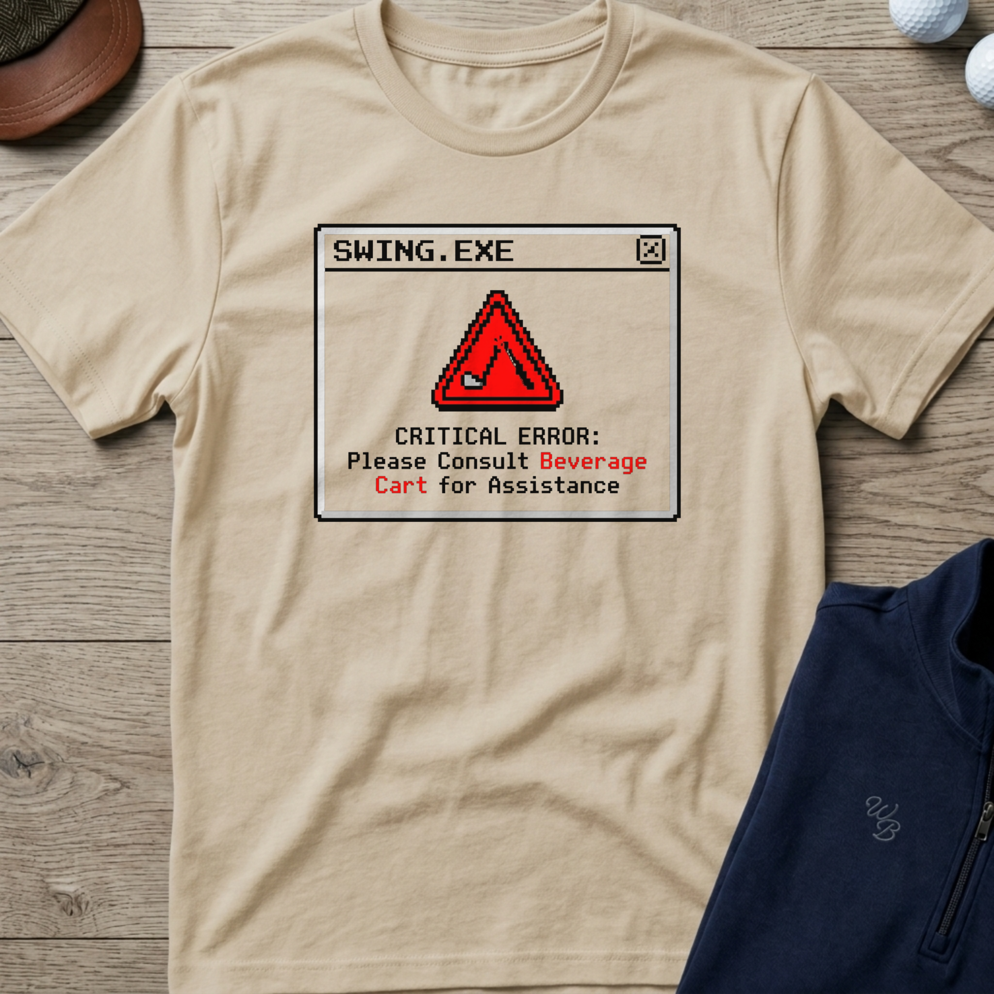 Consult Beverage Cart — Sand t-shirt