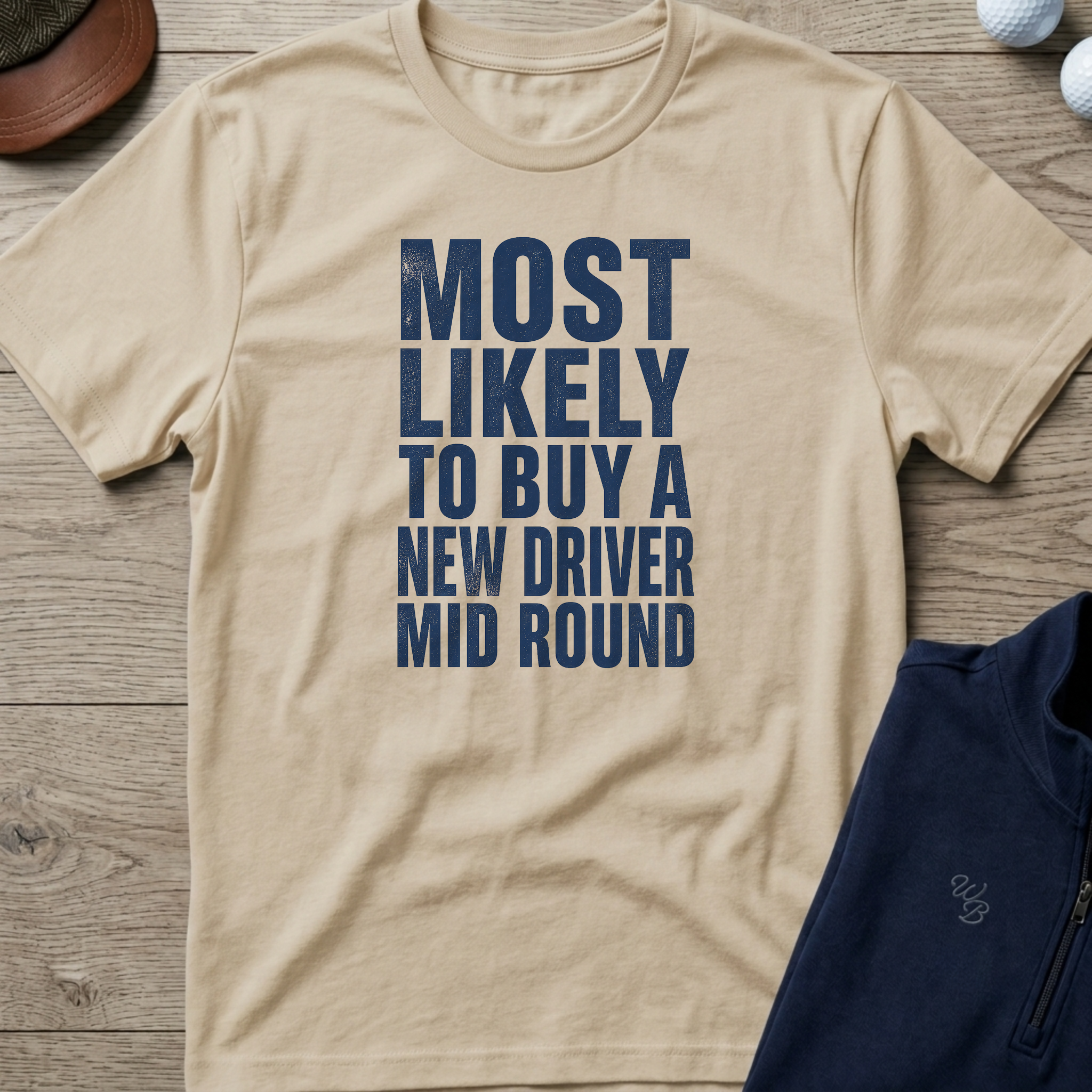 Buy A New Driver — Sand t-shirt