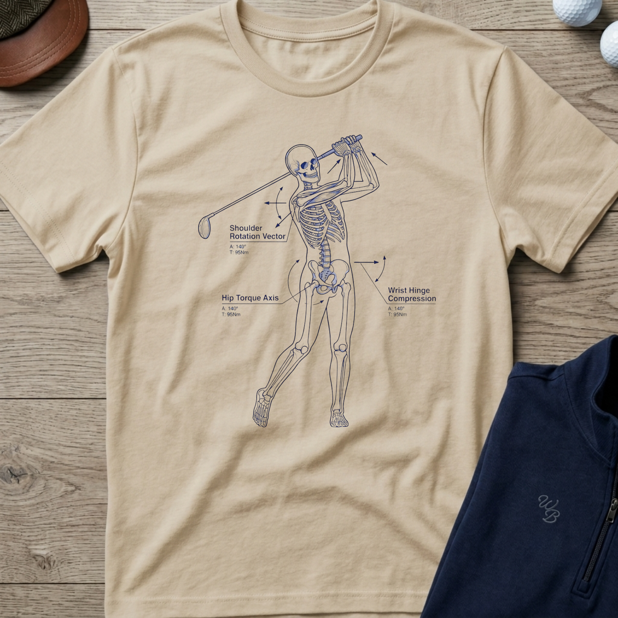 Golf Swing Mechanics — Sand t-shirt
