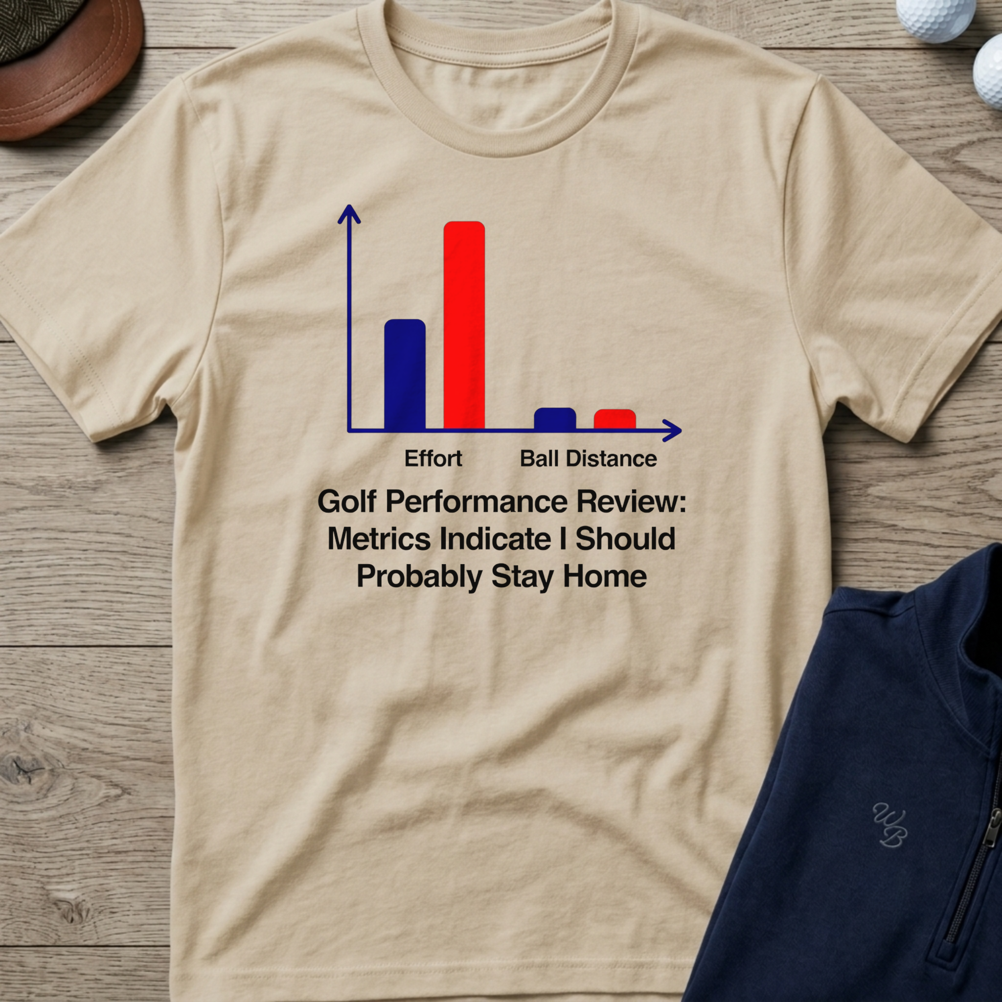 Golf Performance Review — Sand t-shirt