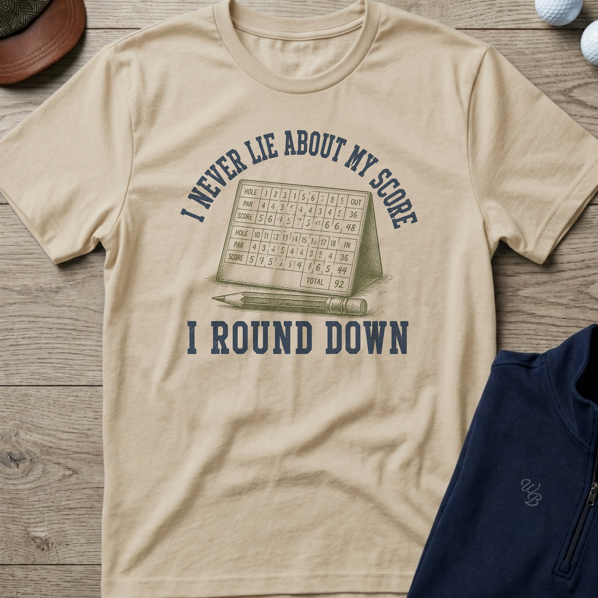 Round Down — Sand t-shirt