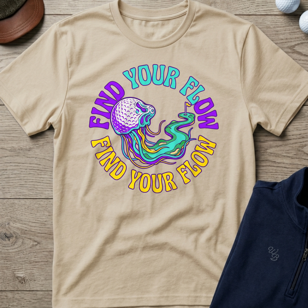 Find Your Flow — Sand t-shirt