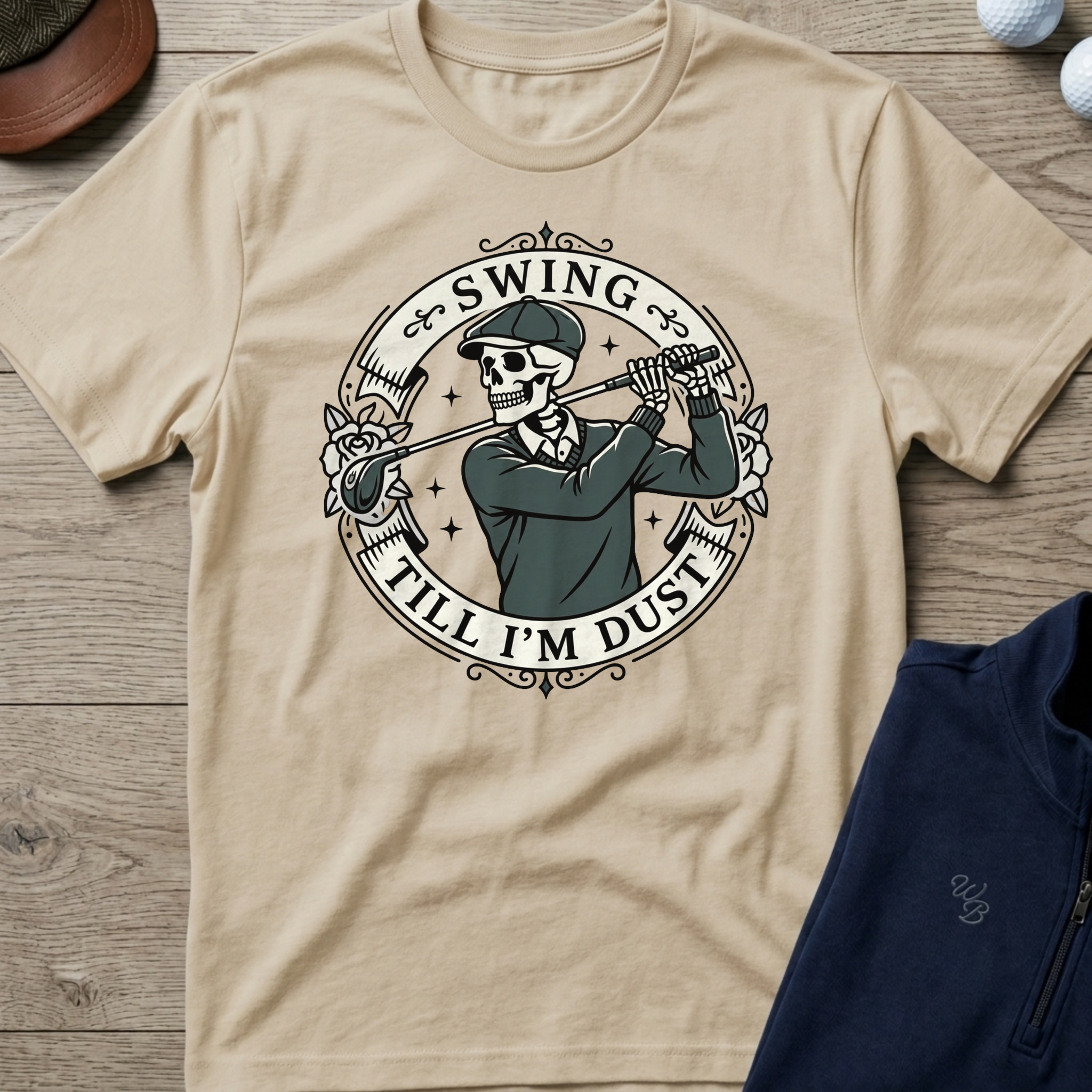 Swing Till I'm Dust — Sand t-shirt