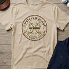 Fairway & Flame — Sand t-shirt