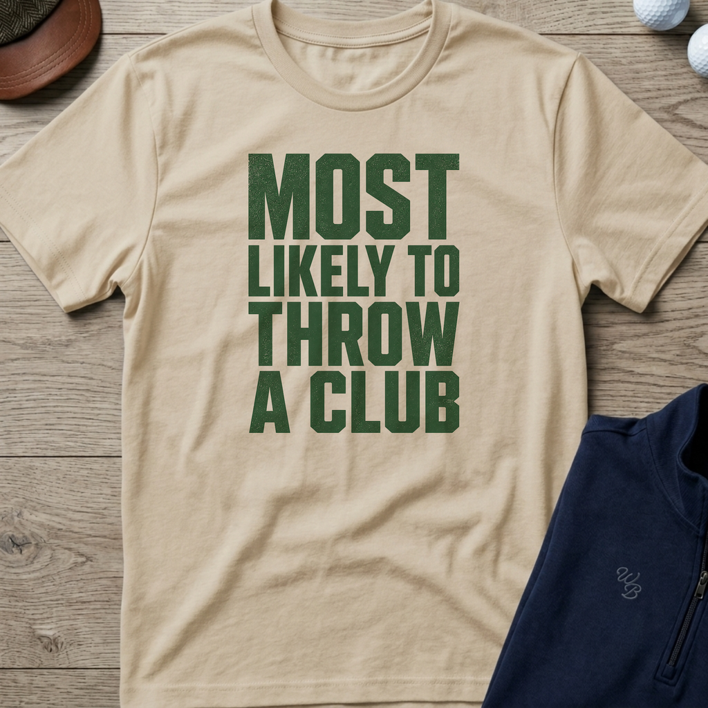 Throw A Club — Sand t-shirt