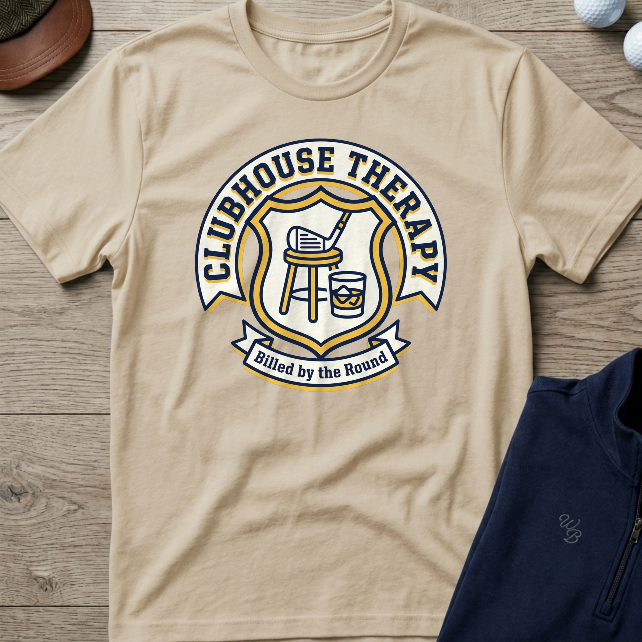 Clubhouse Therapy — Sand t-shirt