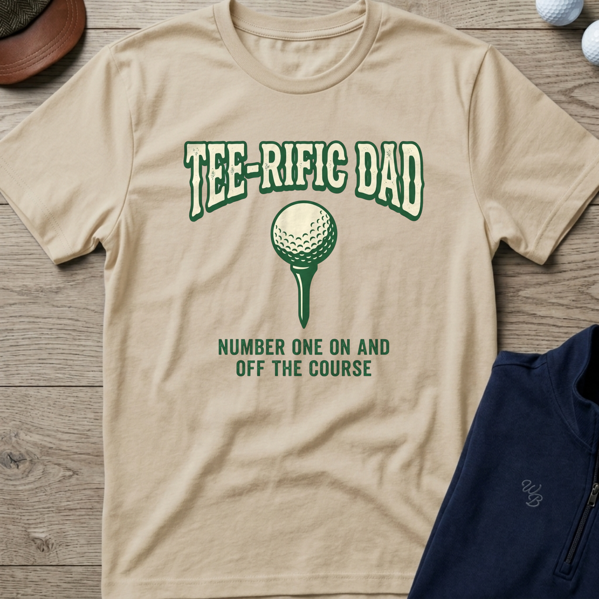 Tee-rific Dad — Sand t-shirt