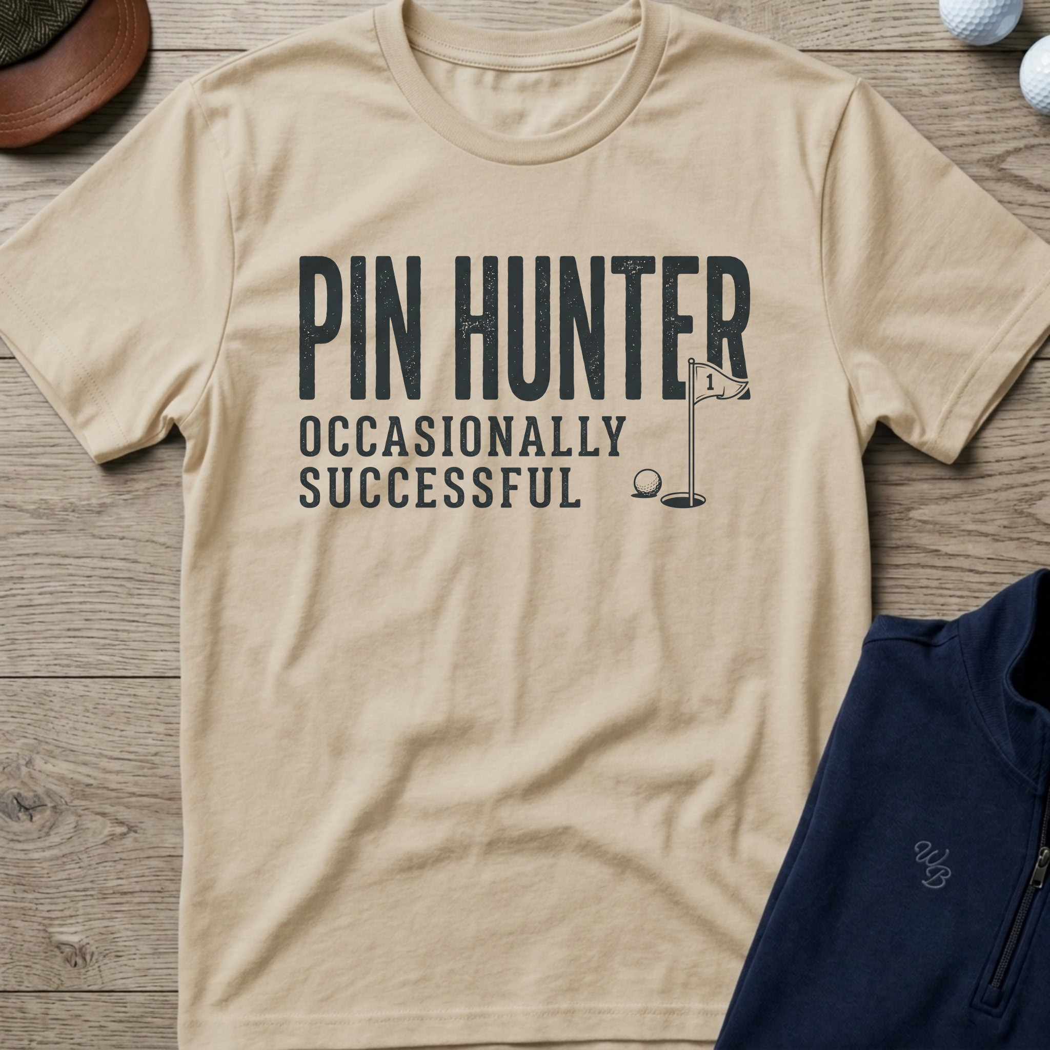 Pin Hunter — Sand t-shirt