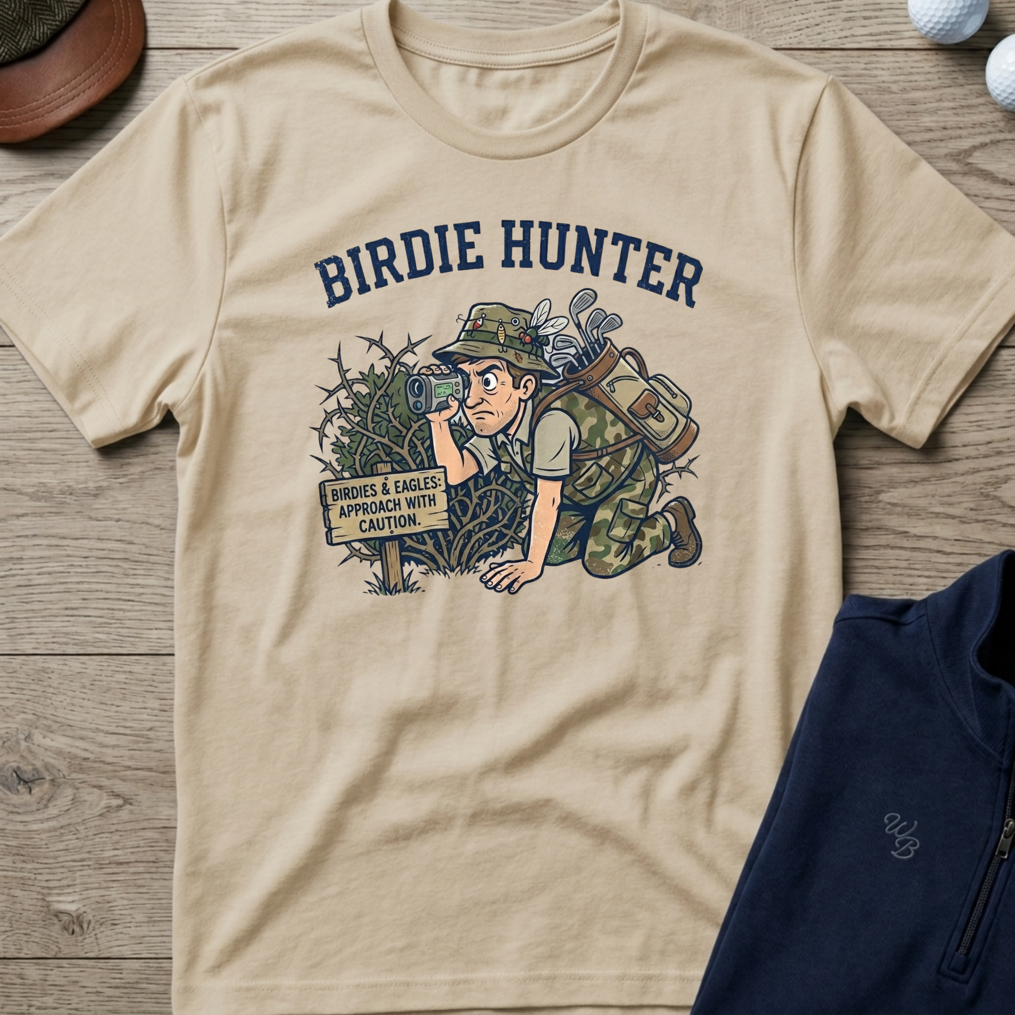Birdie Hunter — Sand t-shirt