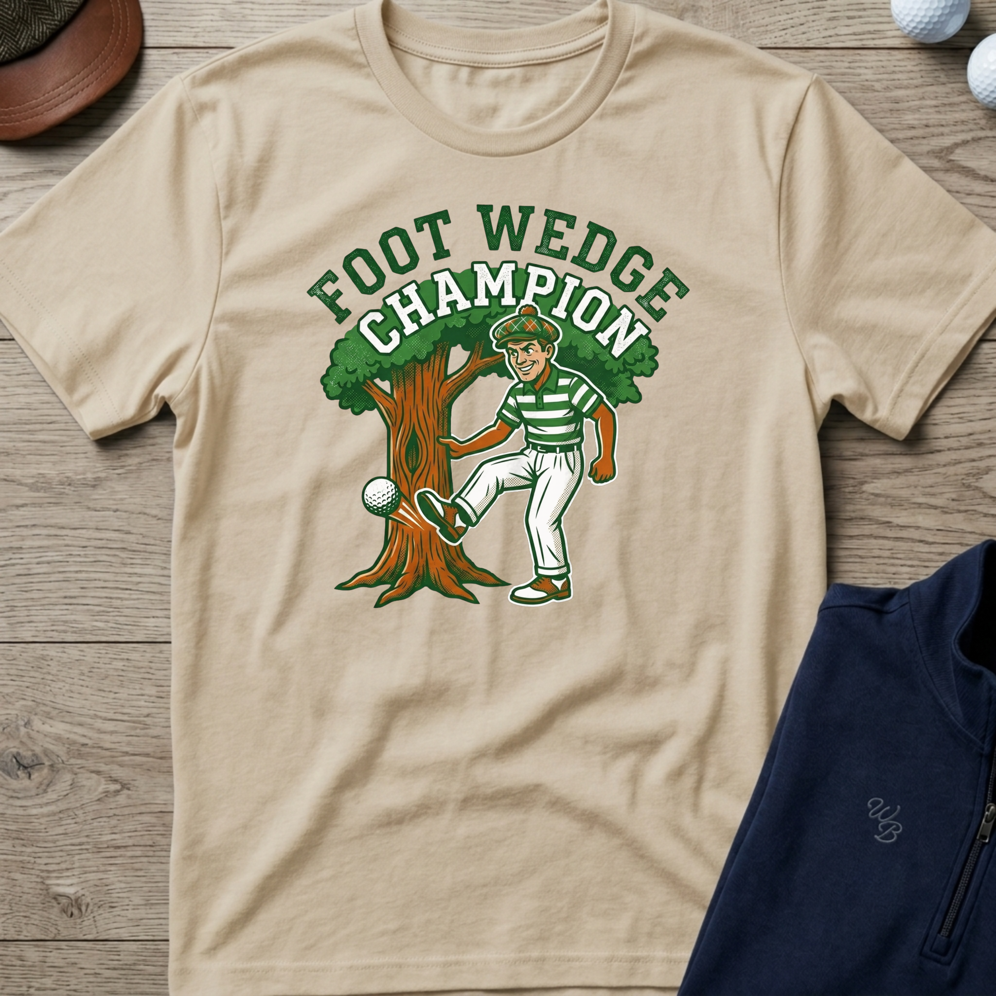 Foot Wedge Champion — Sand t-shirt