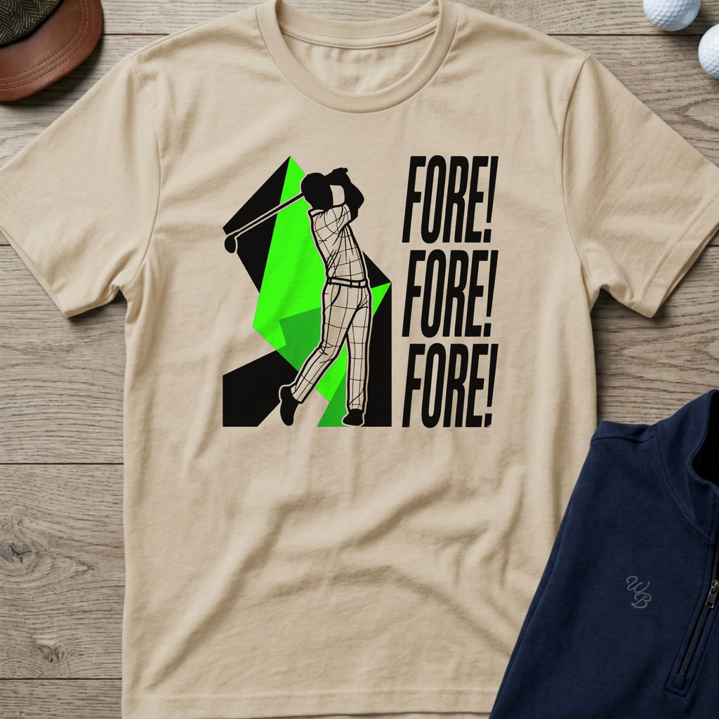 Fore! — Sand t-shirt