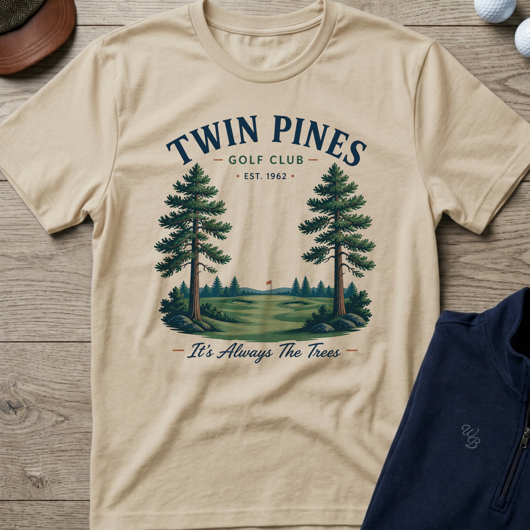 Twin Pines — Sand t-shirt