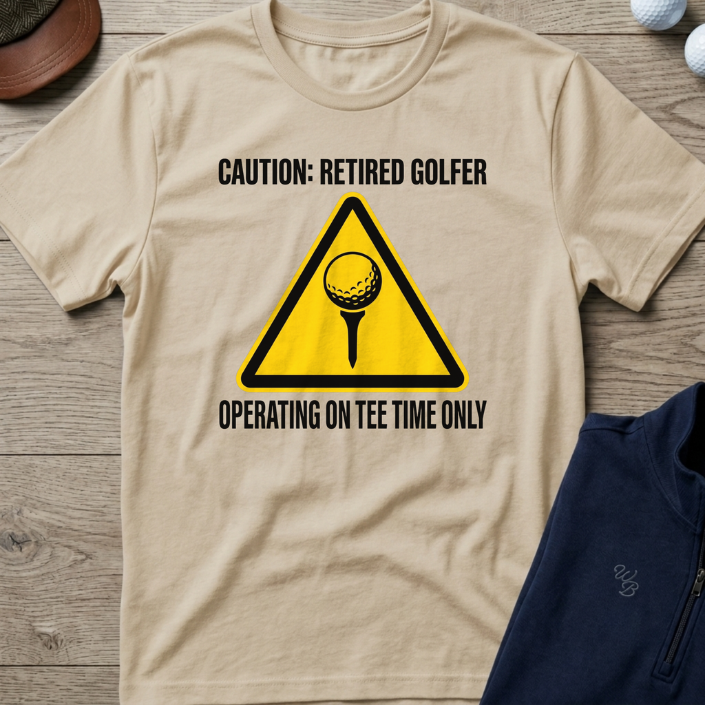 Operating On Tee Time Only — Sand t-shirt