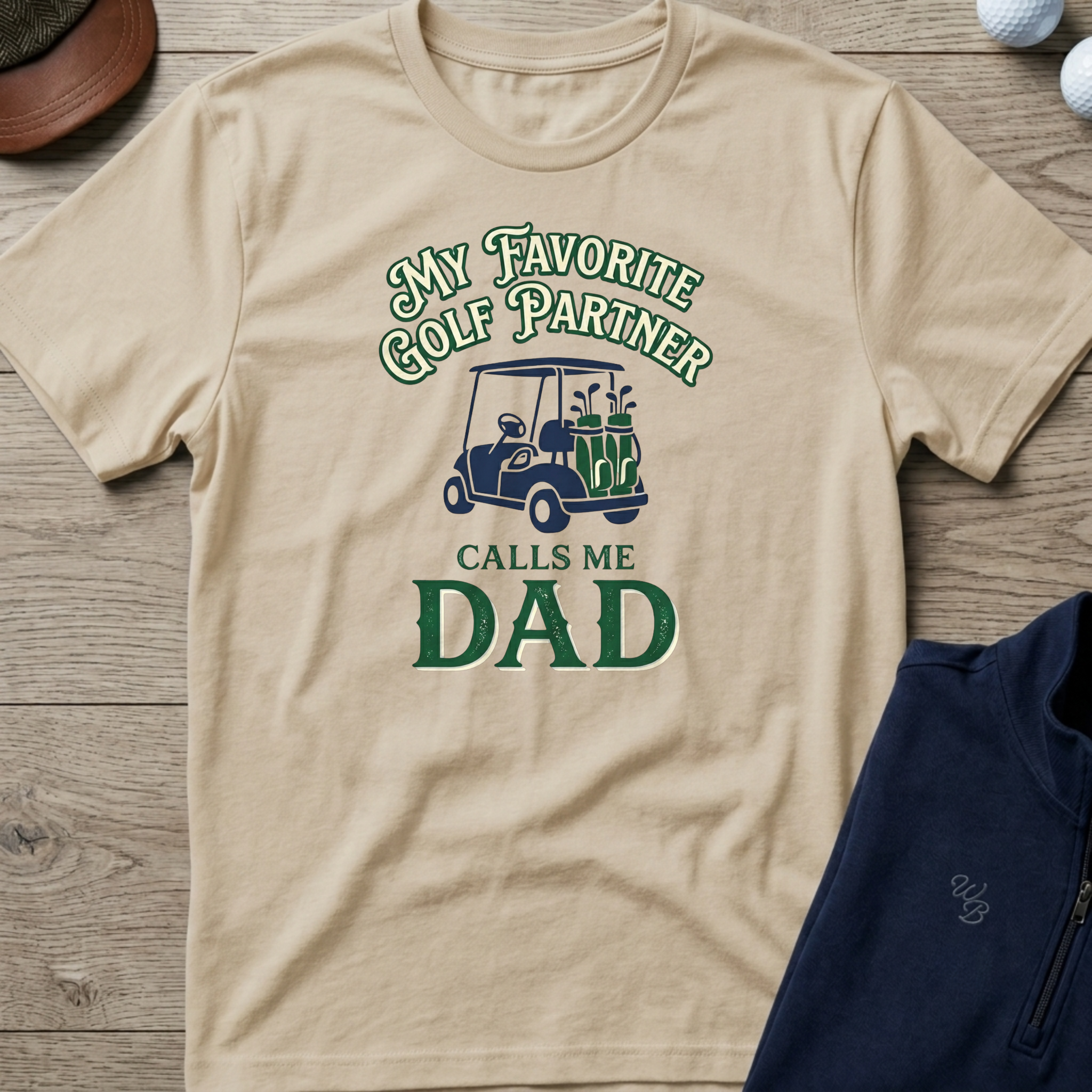 Favorite Golf Partner — Sand t-shirt