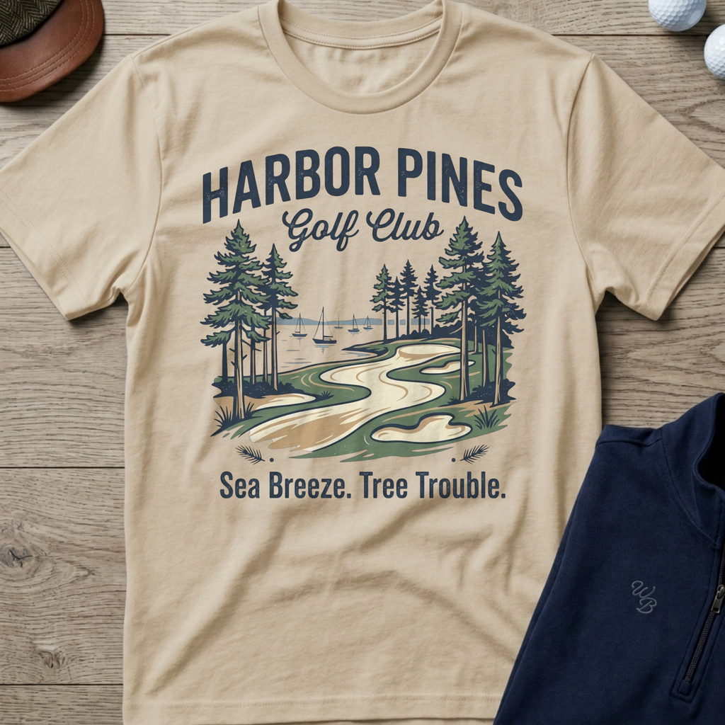 Harbor Pines — Sand t-shirt