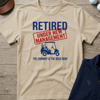 Under New Management — Sand t-shirt