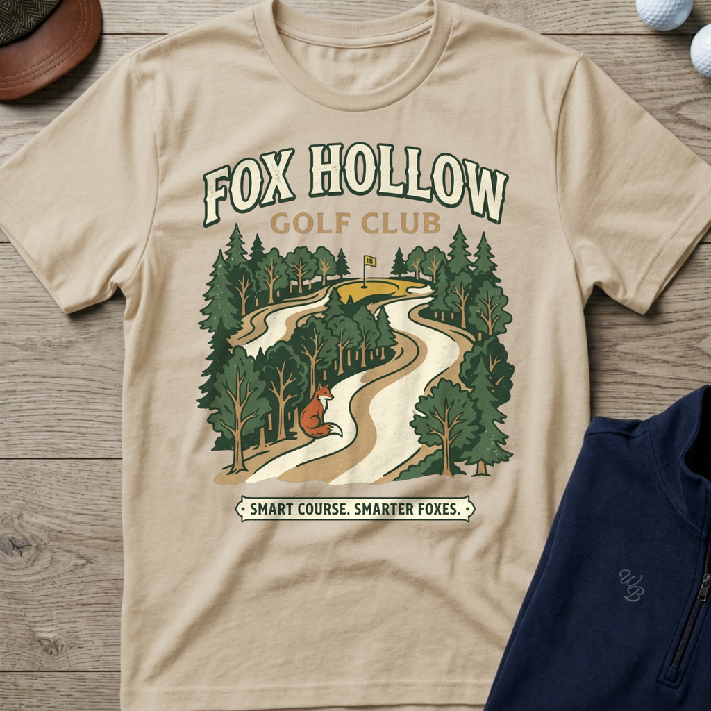 Fox Hollow — Sand t-shirt