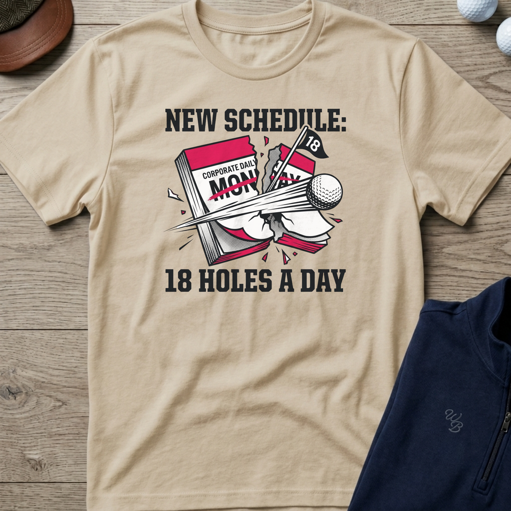 New Schedule — Sand t-shirt