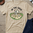 In The Soup — Sand t-shirt