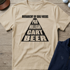Beer, Cart, Mulligan, Par — Sand t-shirt