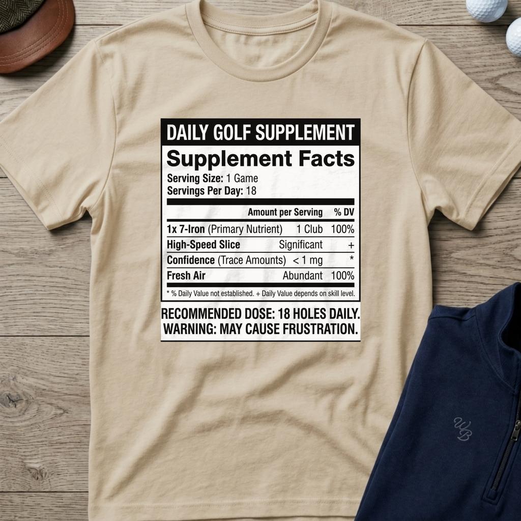 Daily Golf Supplement — Sand t-shirt