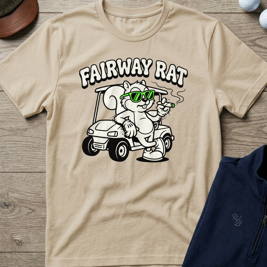 Fairway Rat — Sand t-shirt