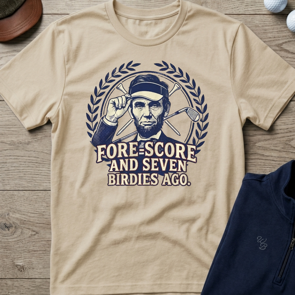 Fore Score — Sand t-shirt