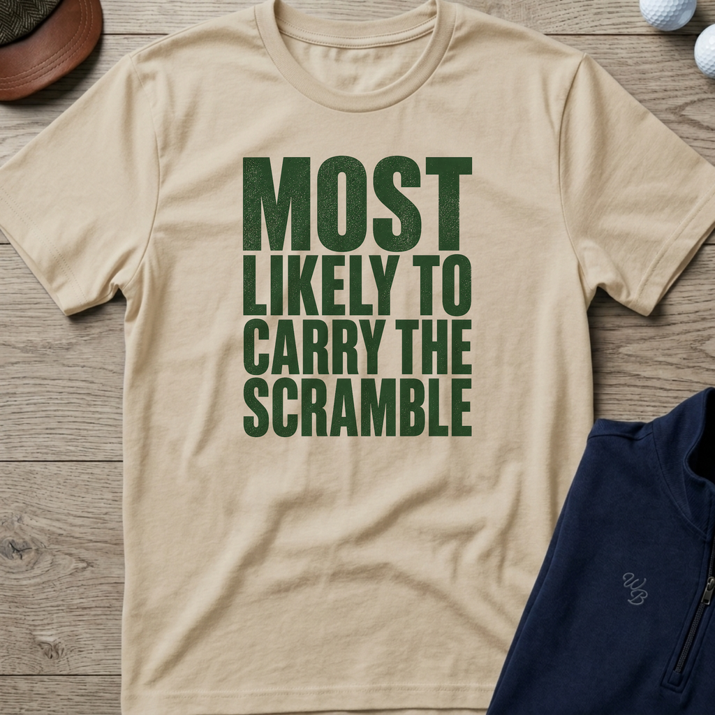 Carry The Scramble — Sand t-shirt