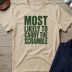 Carry The Scramble — Sand t-shirt