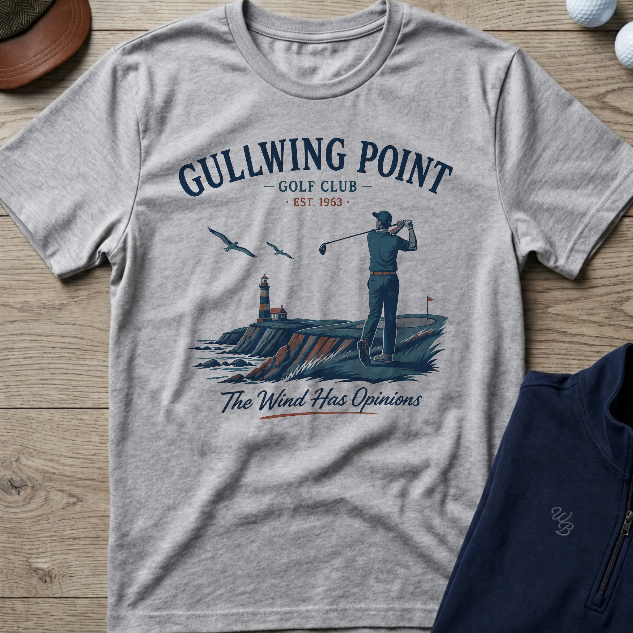 Gullwing Point — Sport Grey t-shirt