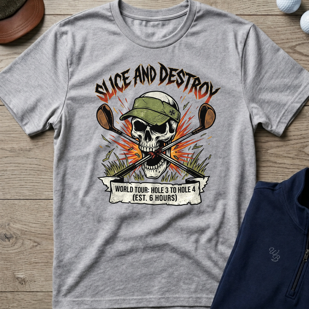 Slice & Destroy — Sport Grey t-shirt