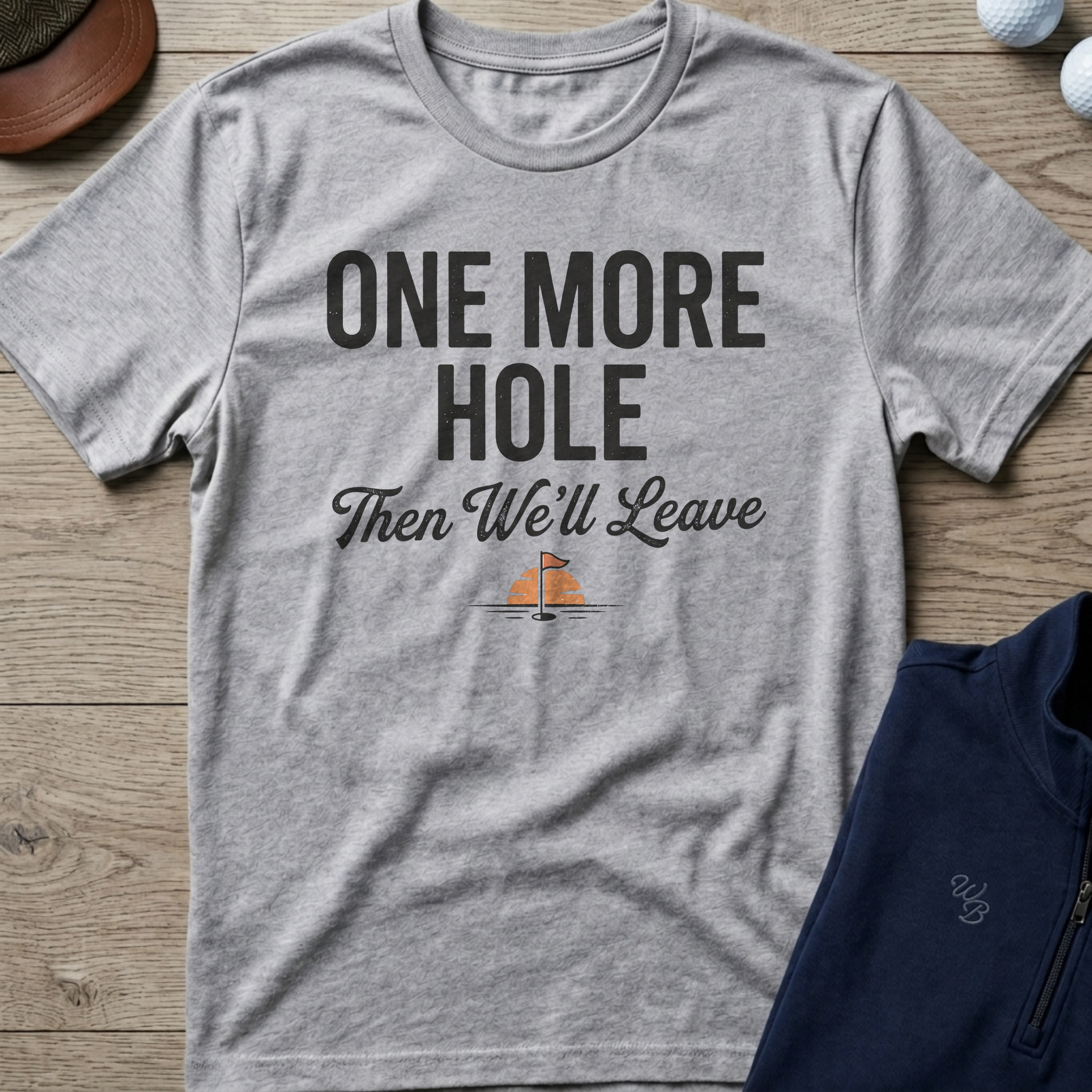One More Hole — Sport Grey t-shirt