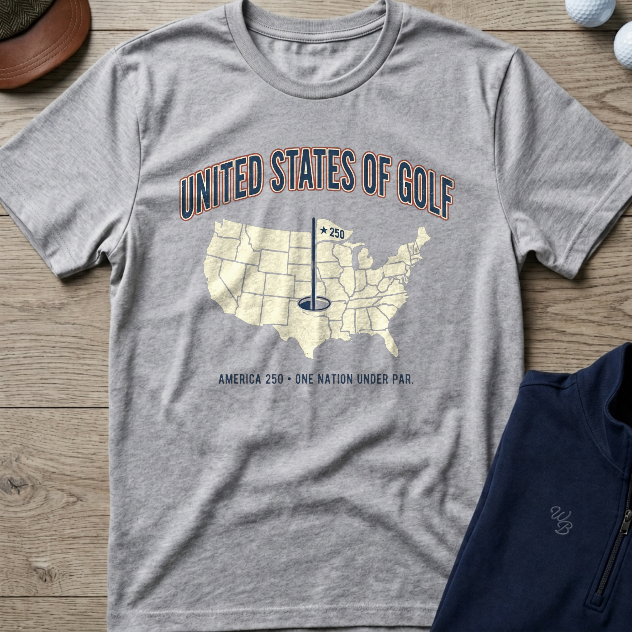United States of Golf — Sport Grey t-shirt