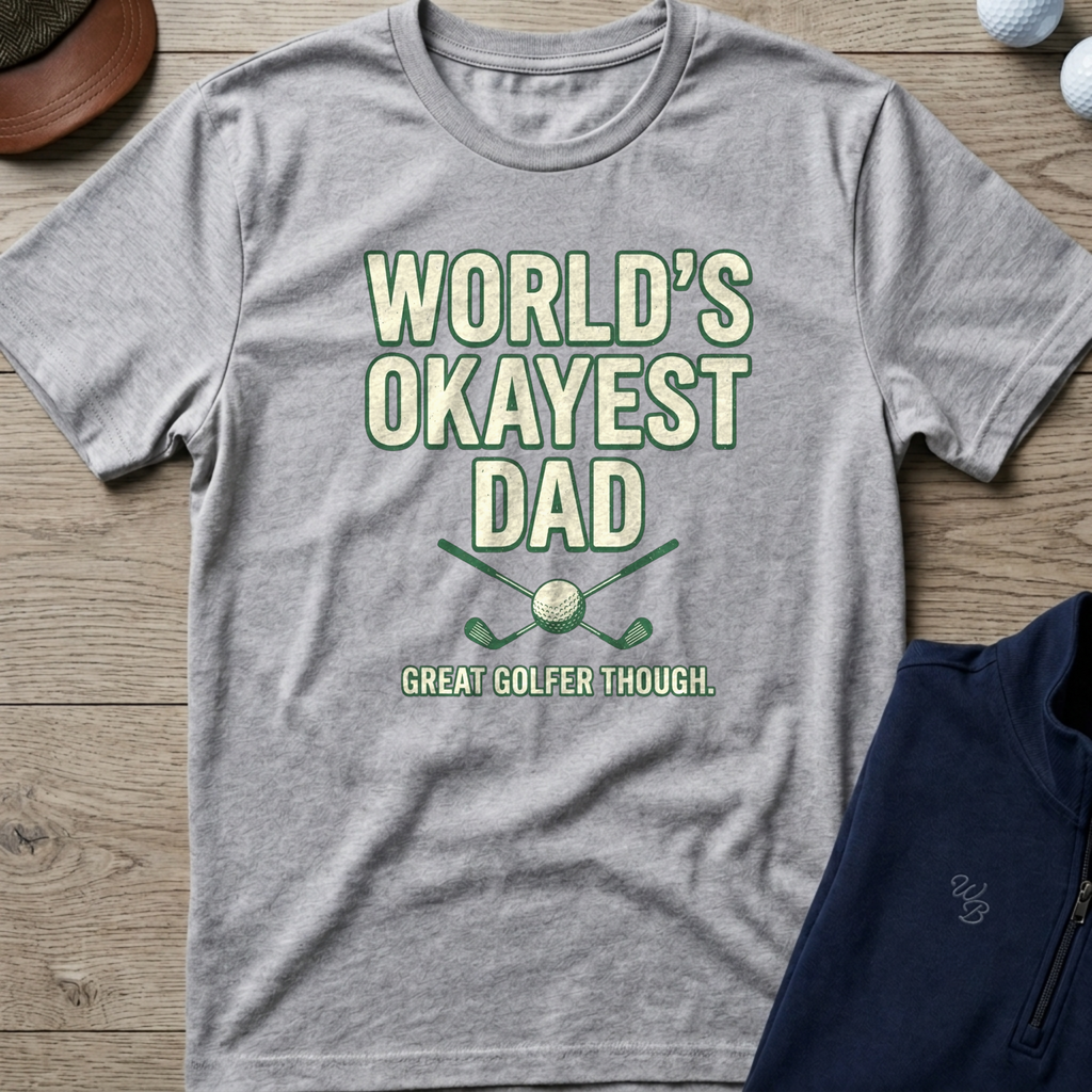 World's Okayest Dad — Sport Grey t-shirt