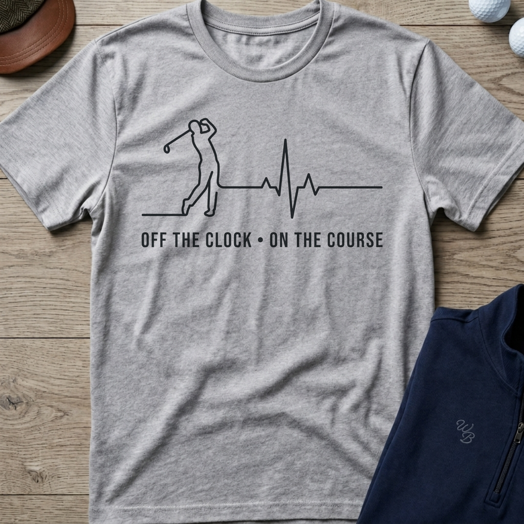 Golf Swing EKG — Sport Grey t-shirt