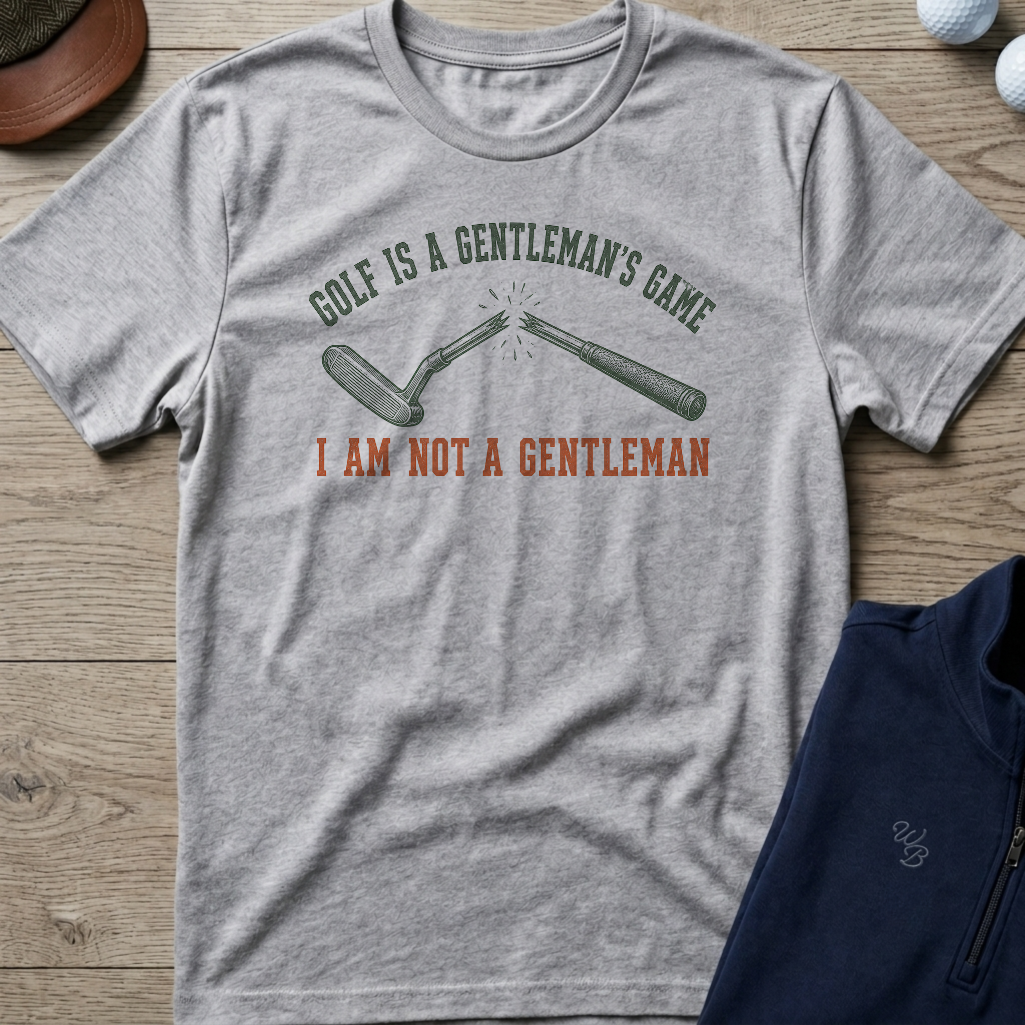 Not A Gentleman — Sport Grey t-shirt
